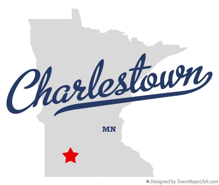 Map of Charlestown Minnesota MN
