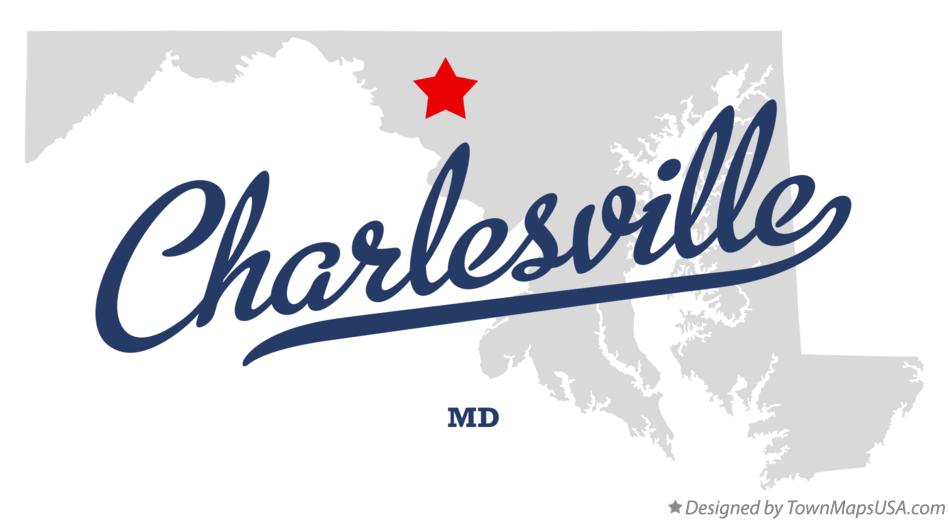 Map of Charlesville Maryland MD