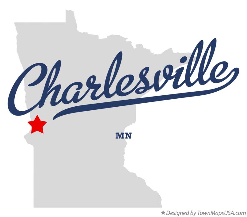 Map of Charlesville Minnesota MN