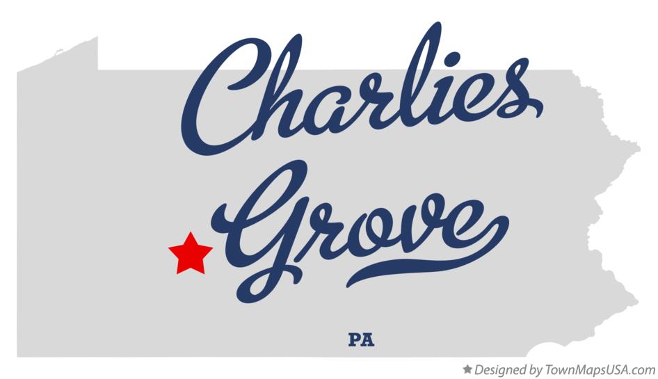 Map of Charlies Grove Pennsylvania PA