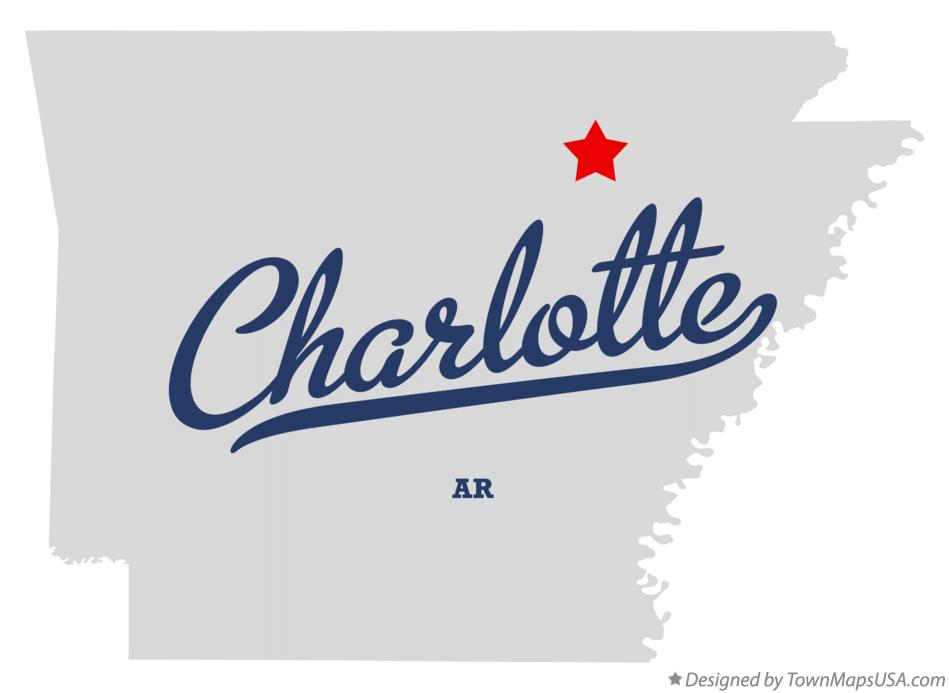 Map of Charlotte Arkansas AR