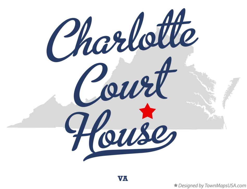 Map of Charlotte Court House Virginia VA