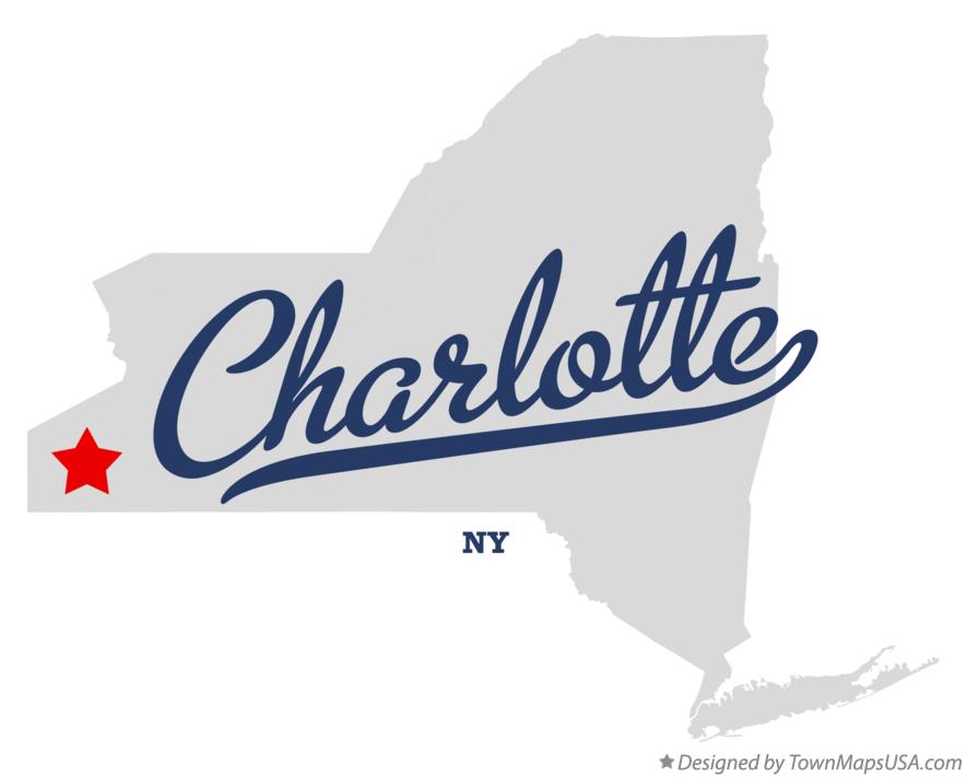 Map of Charlotte New York NY