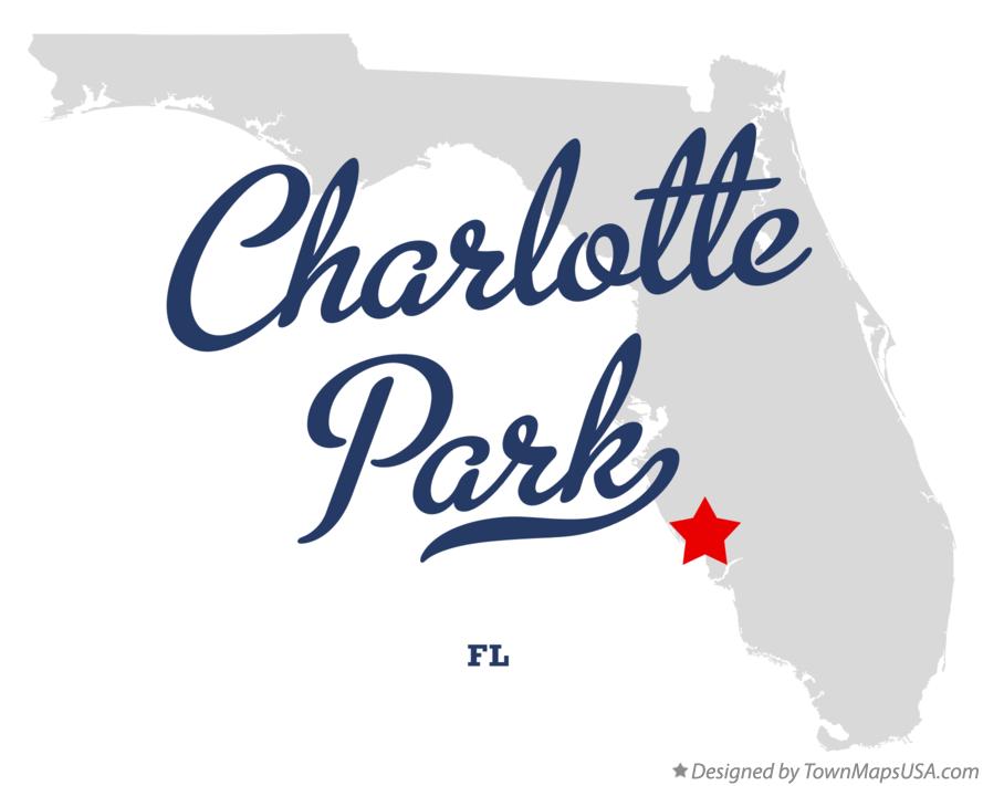 Map of Charlotte Park Florida FL