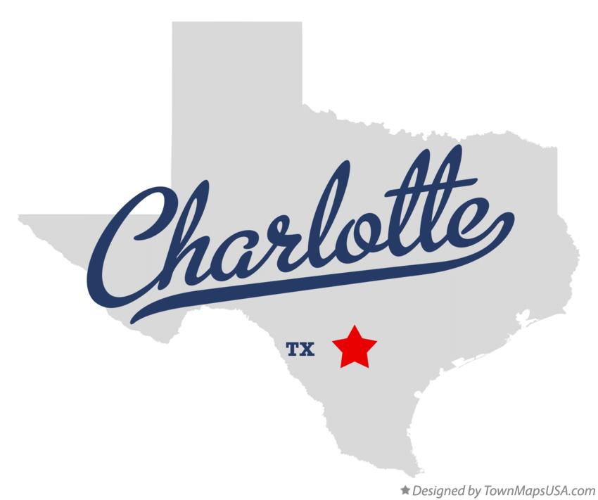 Map of Charlotte Texas TX
