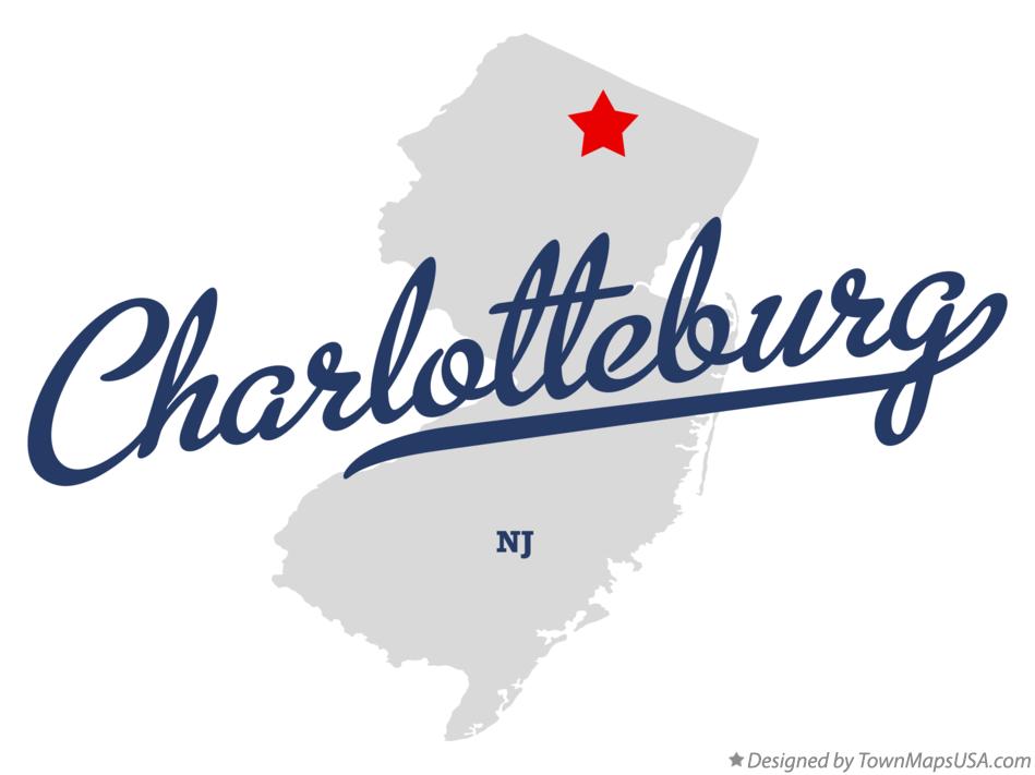Map of Charlotteburg New Jersey NJ