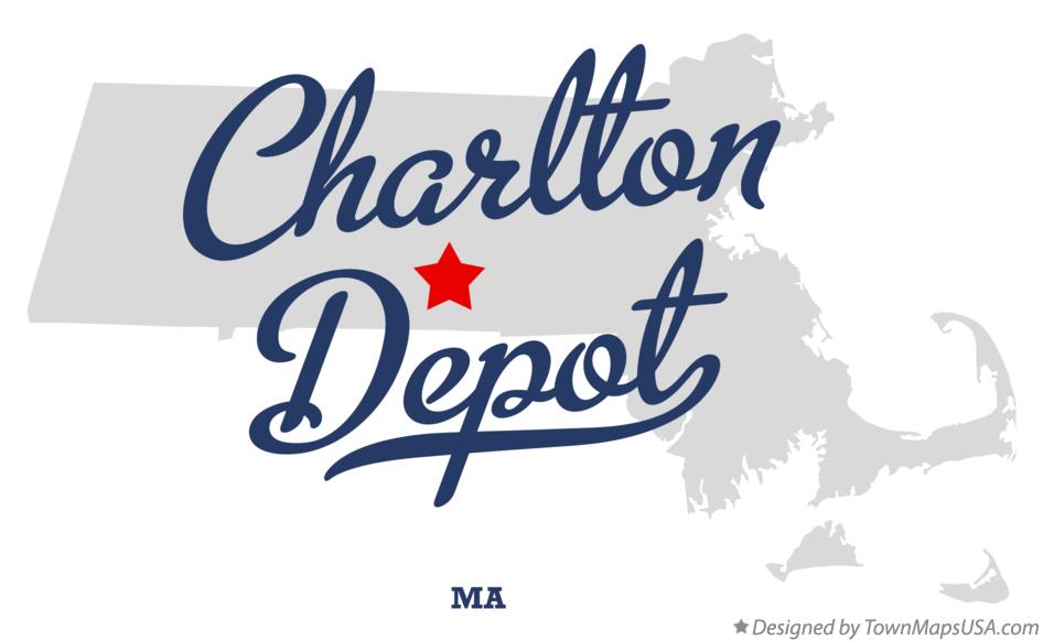 Map of Charlton Depot Massachusetts MA