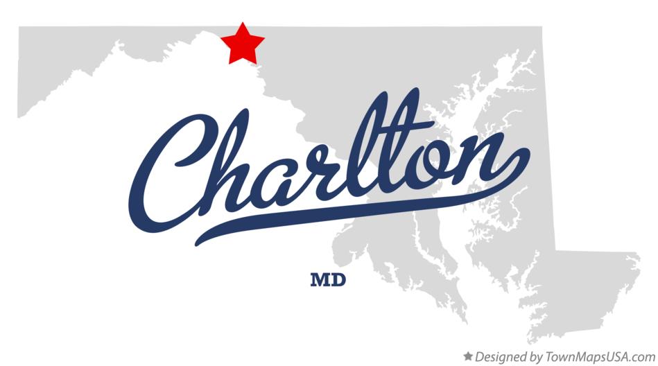 Map of Charlton Maryland MD