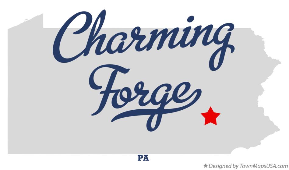 Map of Charming Forge Pennsylvania PA