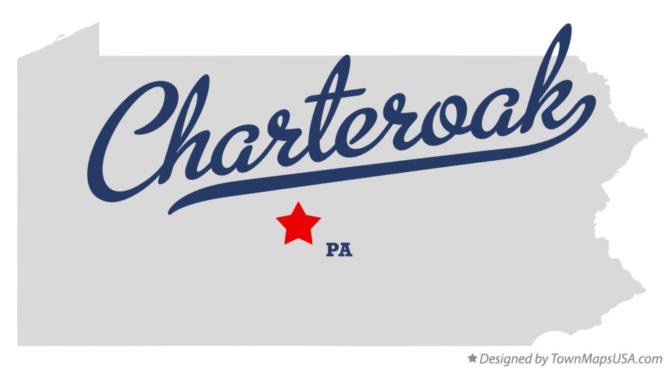 Map of Charteroak Pennsylvania PA