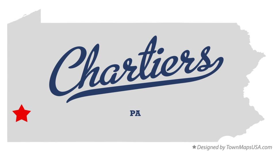 Map of Chartiers Pennsylvania PA