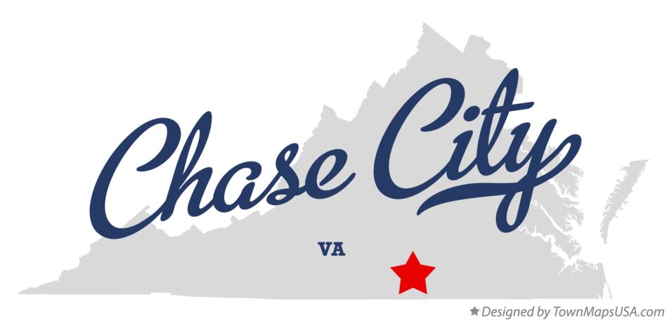 Map of Chase City Virginia VA