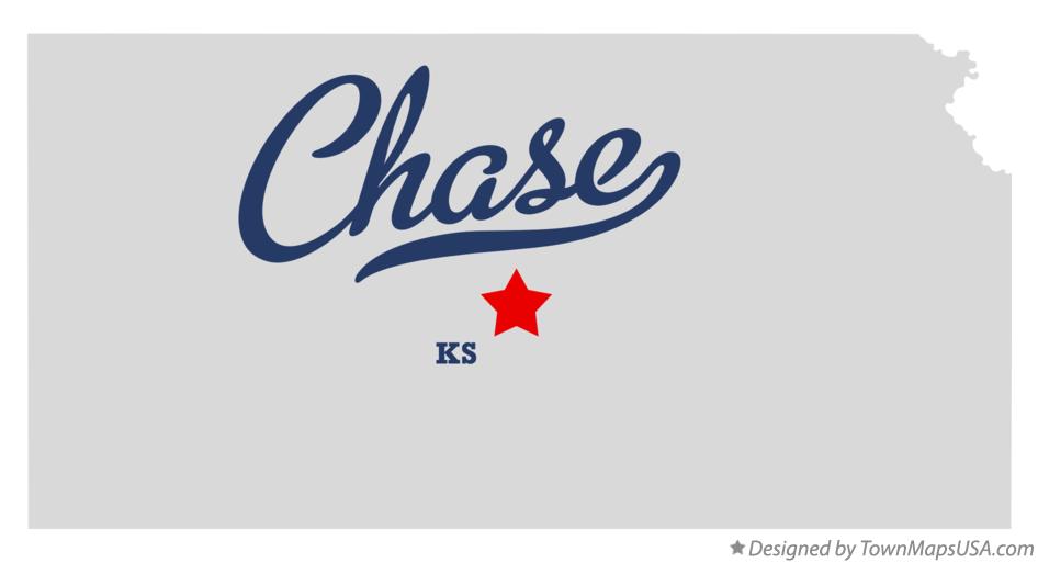 Map of Chase Kansas KS
