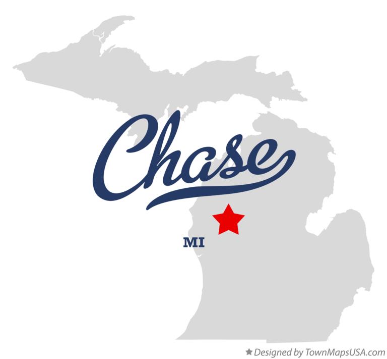 Map of Chase Michigan MI