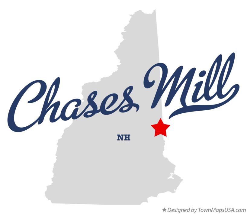 Map of Chases Mill New Hampshire NH