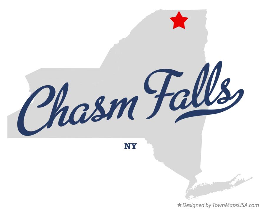 Map of Chasm Falls New York NY