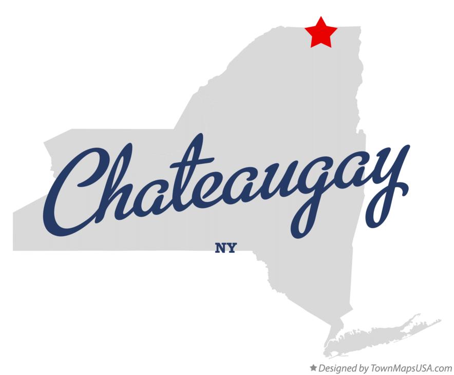 Map of Chateaugay New York NY