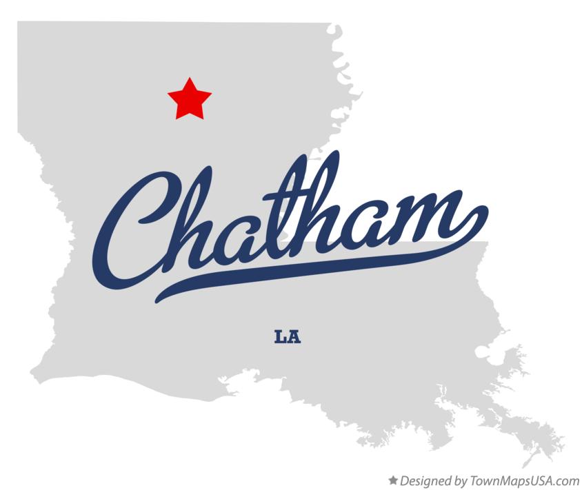 Map of Chatham Louisiana LA