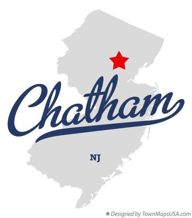Map of Chatham New Jersey NJ