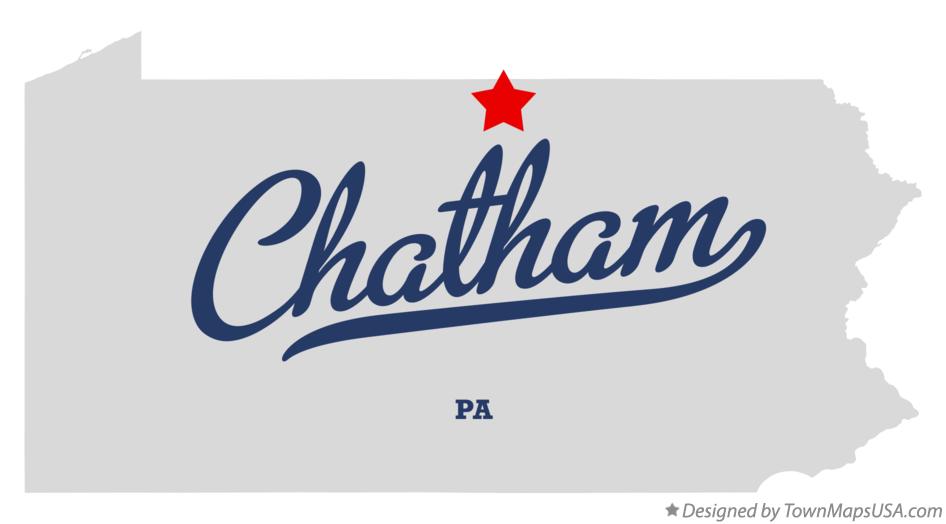 Map of Chatham Pennsylvania PA