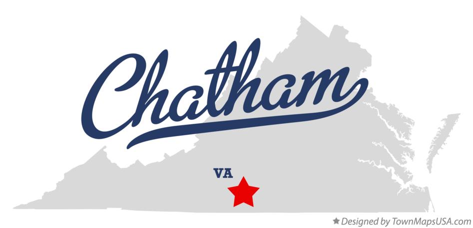 Map of Chatham Virginia VA