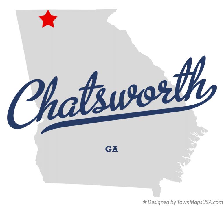 Map of Chatsworth Georgia GA