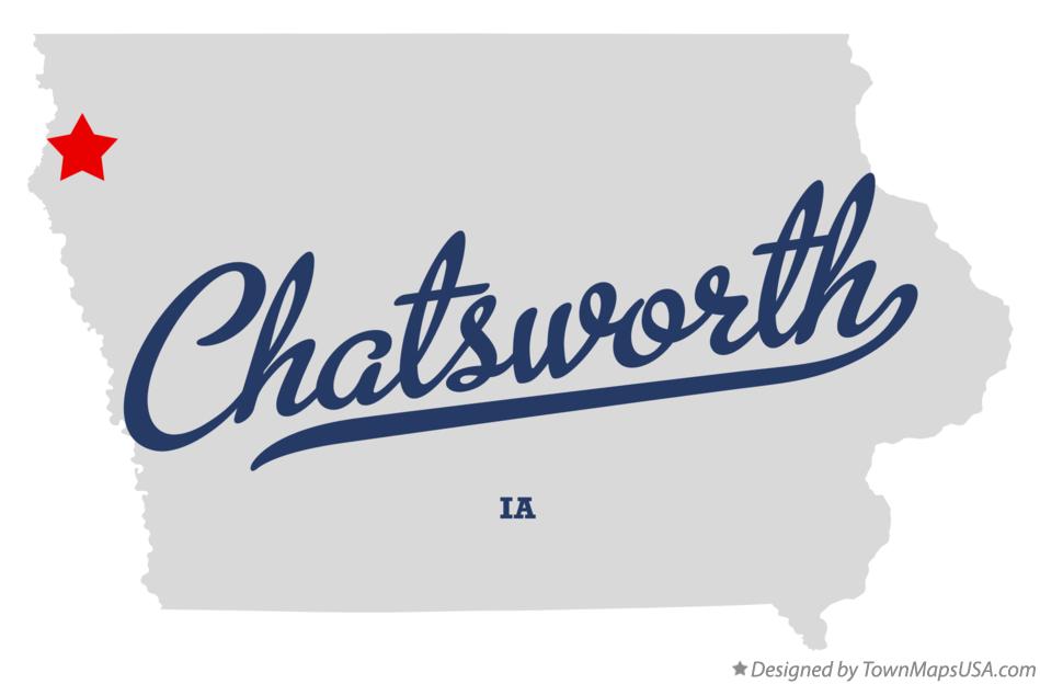 Map of Chatsworth Iowa IA