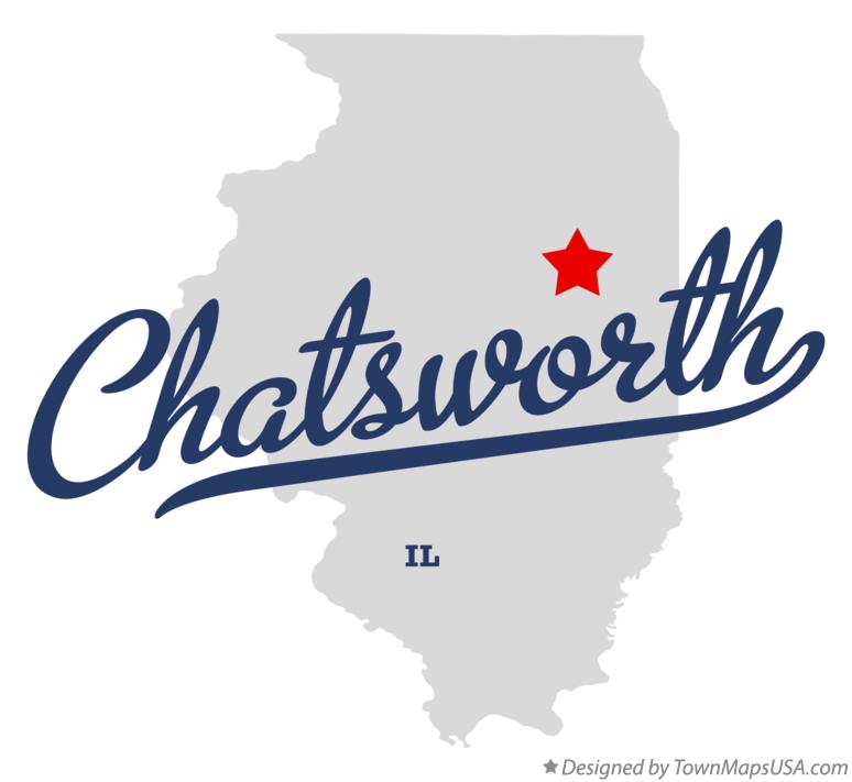 Map of Chatsworth Illinois IL