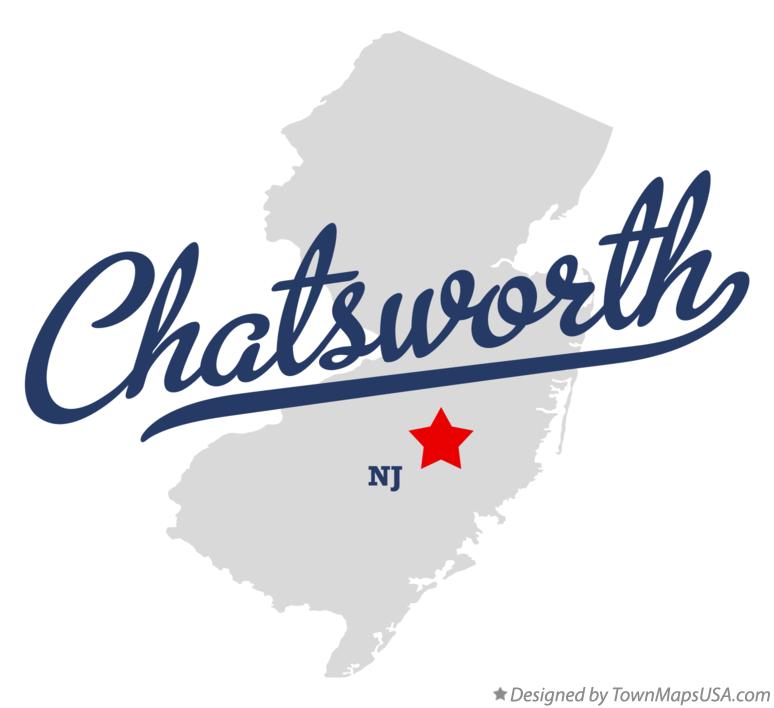 Map of Chatsworth New Jersey NJ