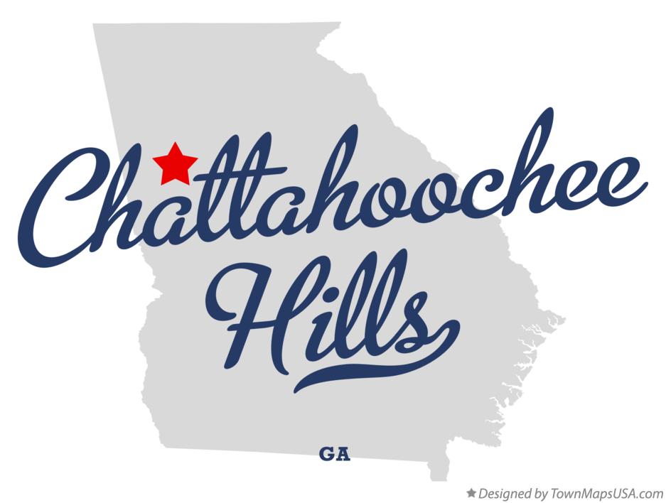 Map of Chattahoochee Hills Georgia GA