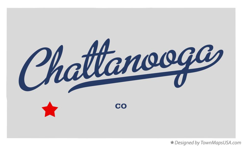 Map of Chattanooga Colorado CO