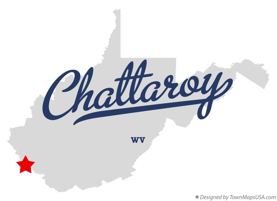 Map of Chattaroy West Virginia WV
