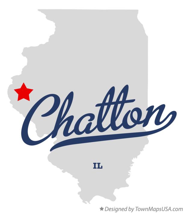 Map of Chatton Illinois IL