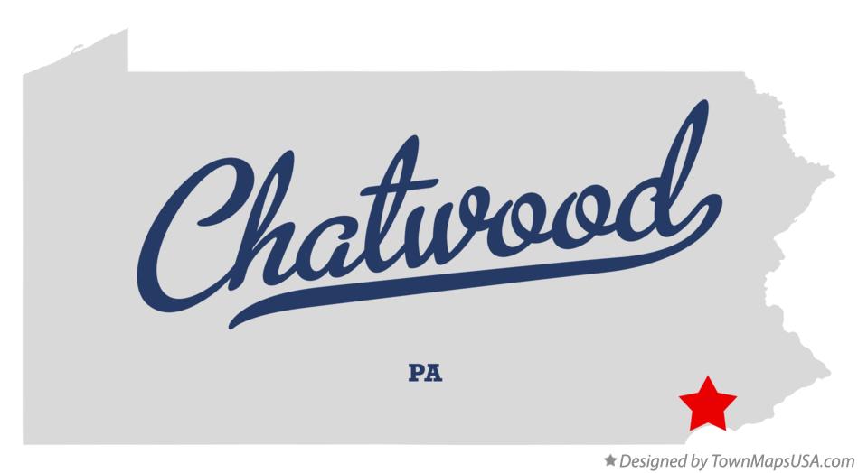 Map of Chatwood Pennsylvania PA