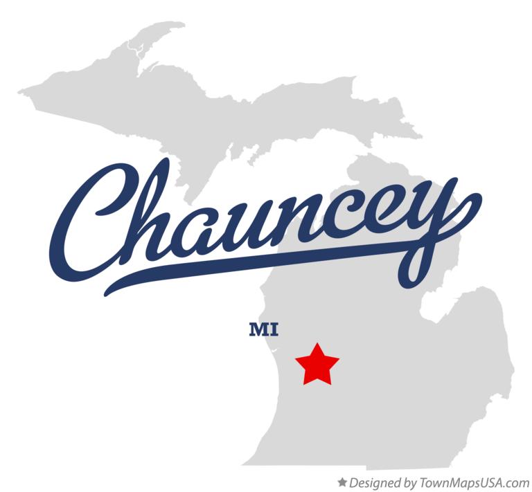 Map of Chauncey Michigan MI