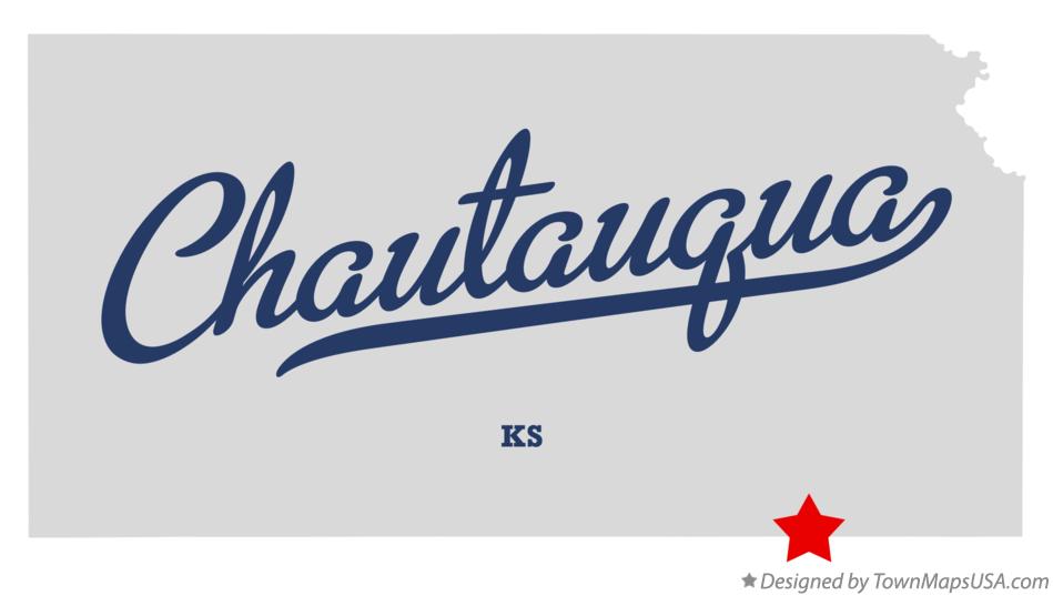 Map of Chautauqua Kansas KS