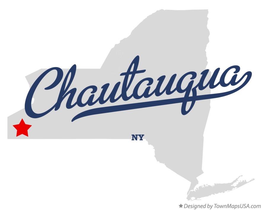 Map of Chautauqua New York NY
