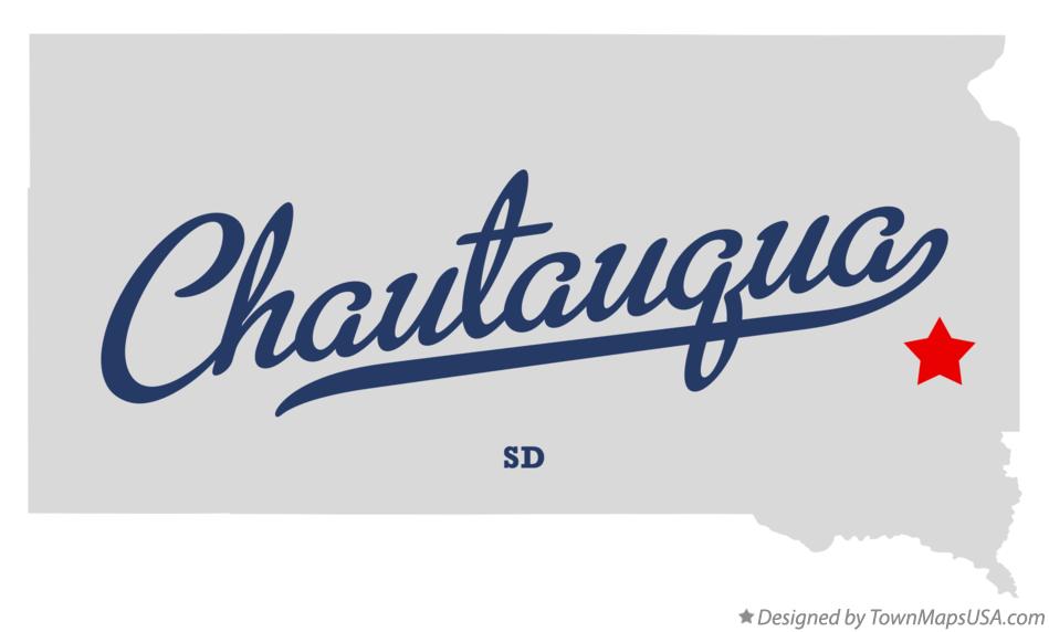 Map of Chautauqua South Dakota SD