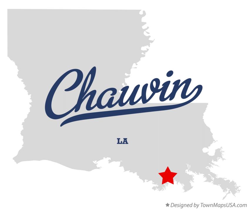 Map of Chauvin Louisiana LA