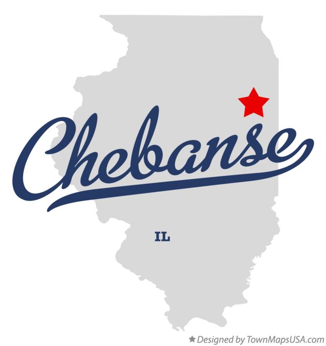 Map of Chebanse Illinois IL