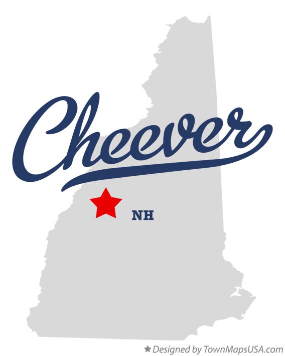 Map of Cheever New Hampshire NH