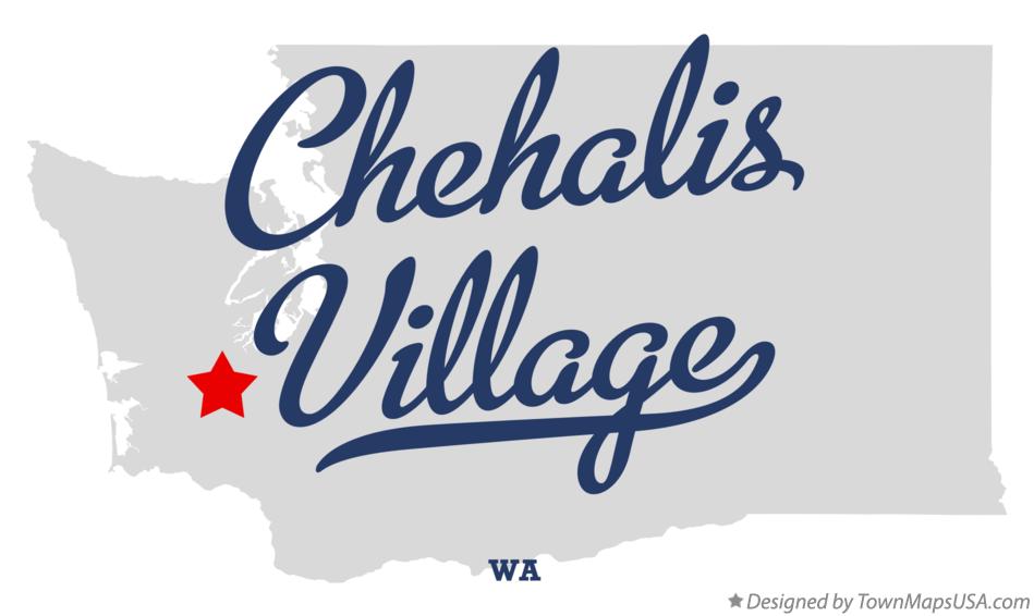Map of Chehalis Village Washington WA