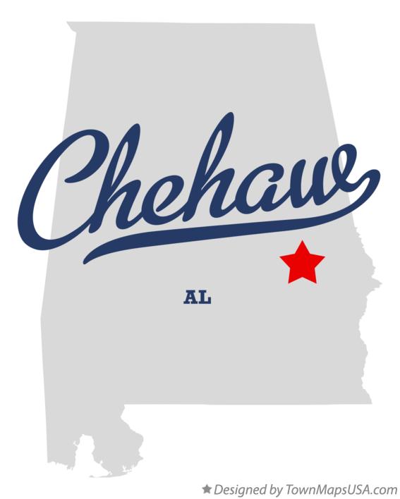 Map of Chehaw Alabama AL