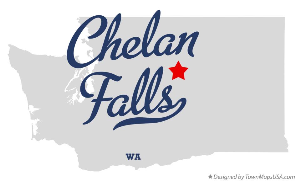Map of Chelan Falls Washington WA