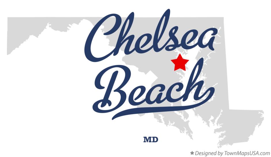 Map of Chelsea Beach Maryland MD