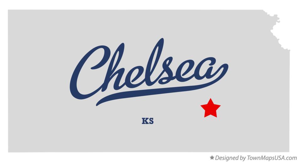 Map of Chelsea Kansas KS