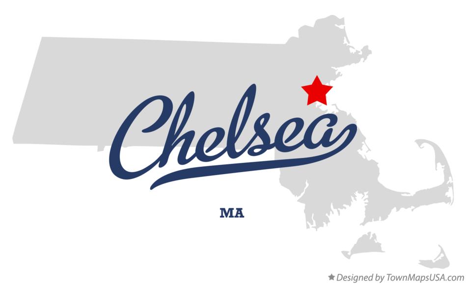 Map of Chelsea Massachusetts MA