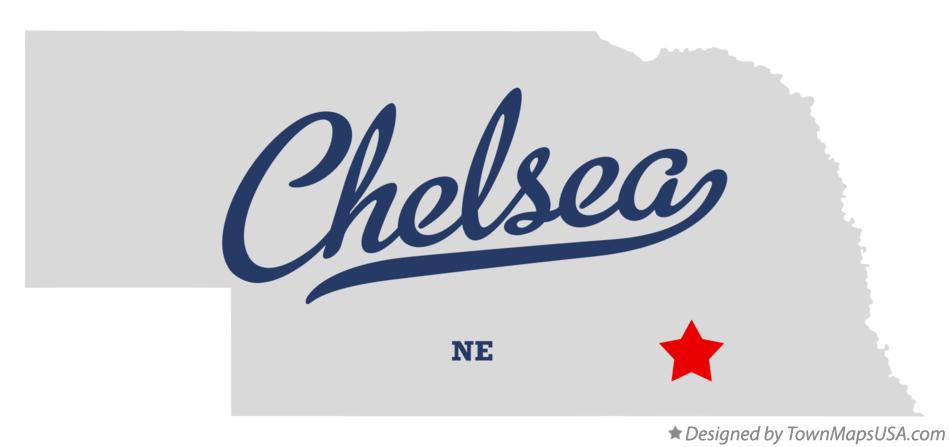 Map of Chelsea Nebraska NE