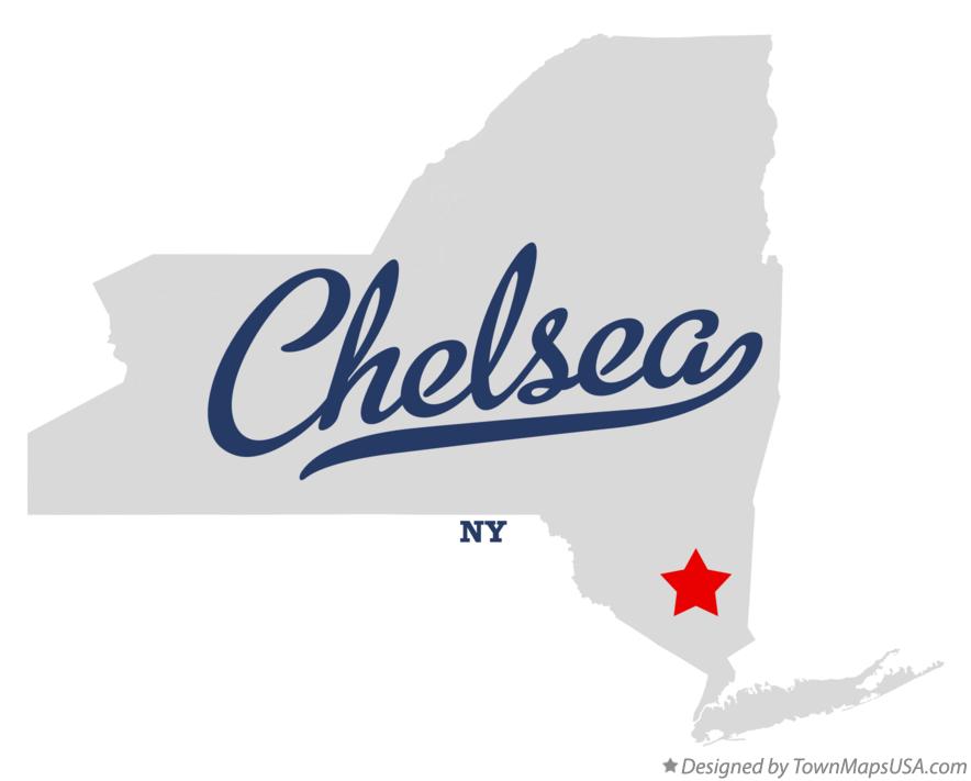 Map of Chelsea New York NY