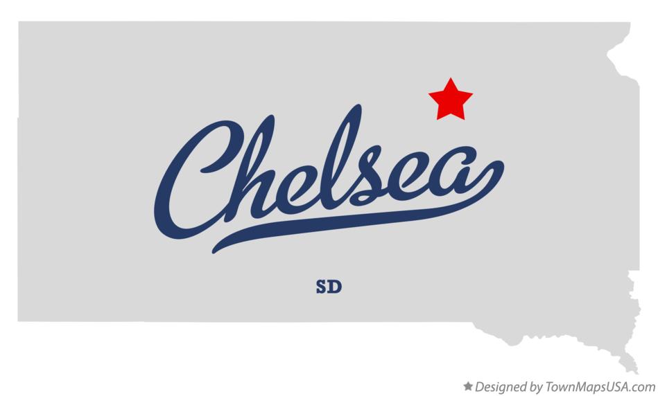 Map of Chelsea South Dakota SD